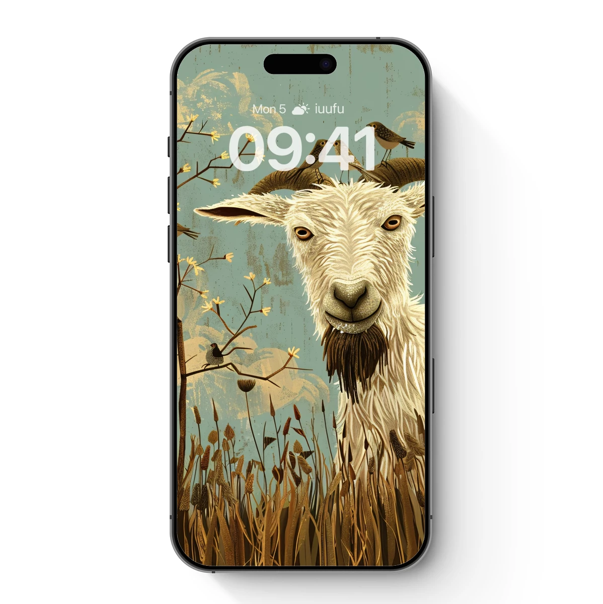 Goat in the Wild: A Symphony of Nature and Birds