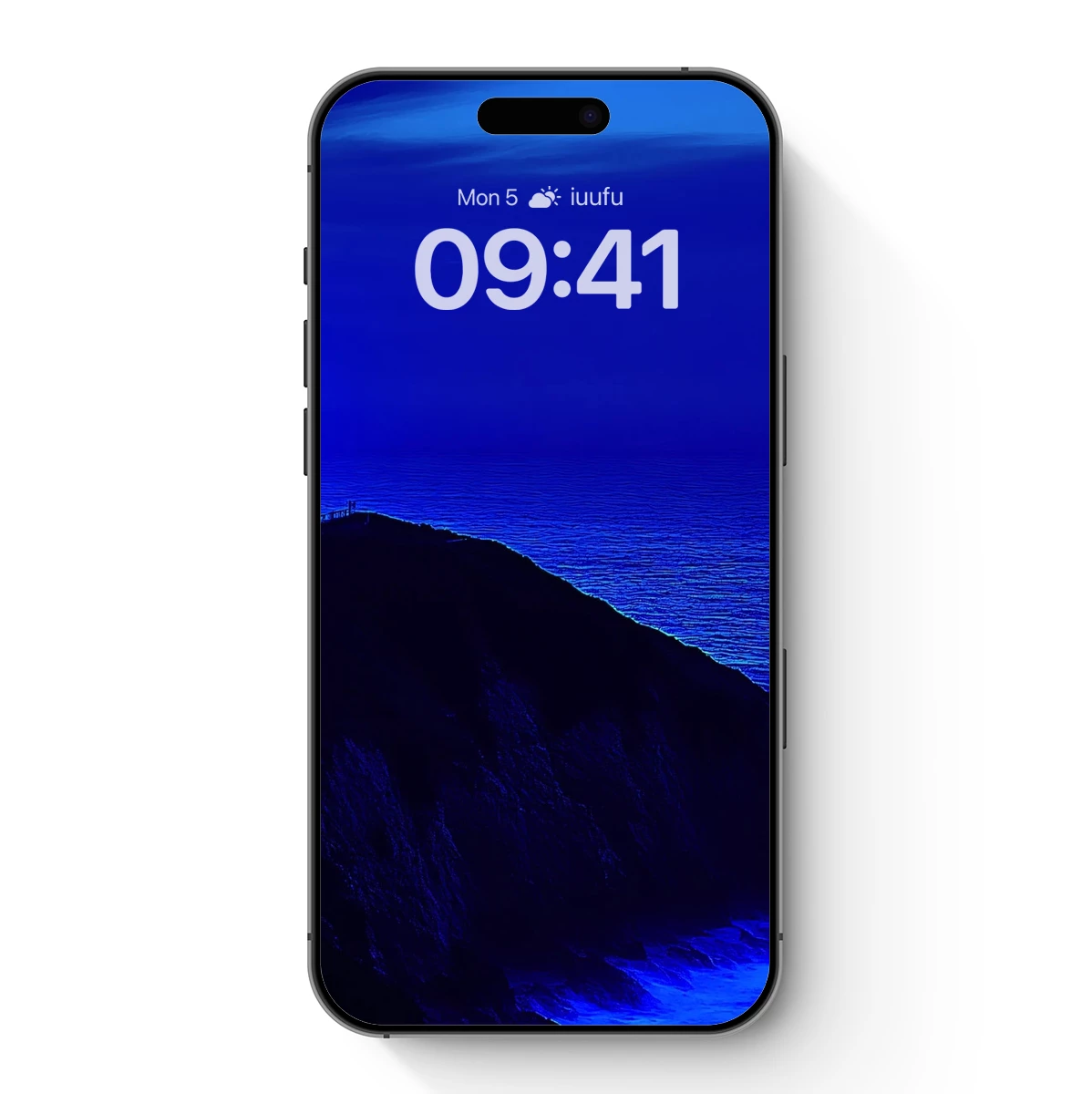 Luminous Lighthouse in Midnight Blue