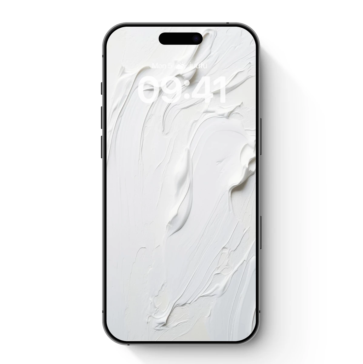 Elegant White Brushstrokes: Abstract Flow