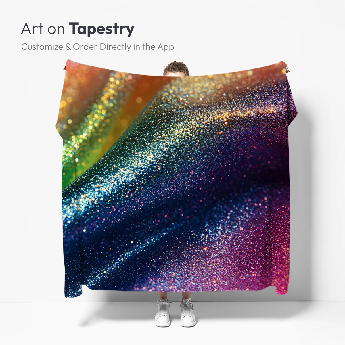 Glittering Rainbow Fabric: A Symphony of Shimmer - Image 5