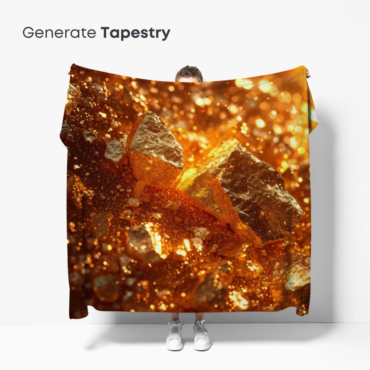 Golden Shards: Radiant Luxury in Crystalline Form - Image 5