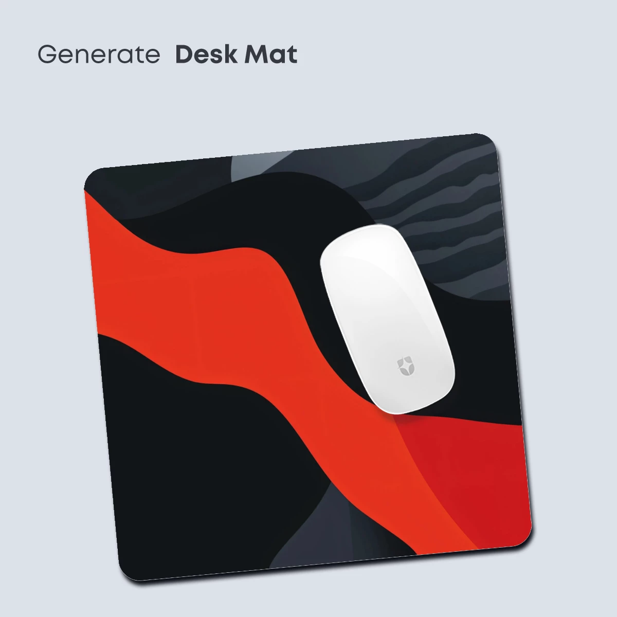 Abstract Waves of Contrast: Red, Black, and Gray Harmony - Image 4