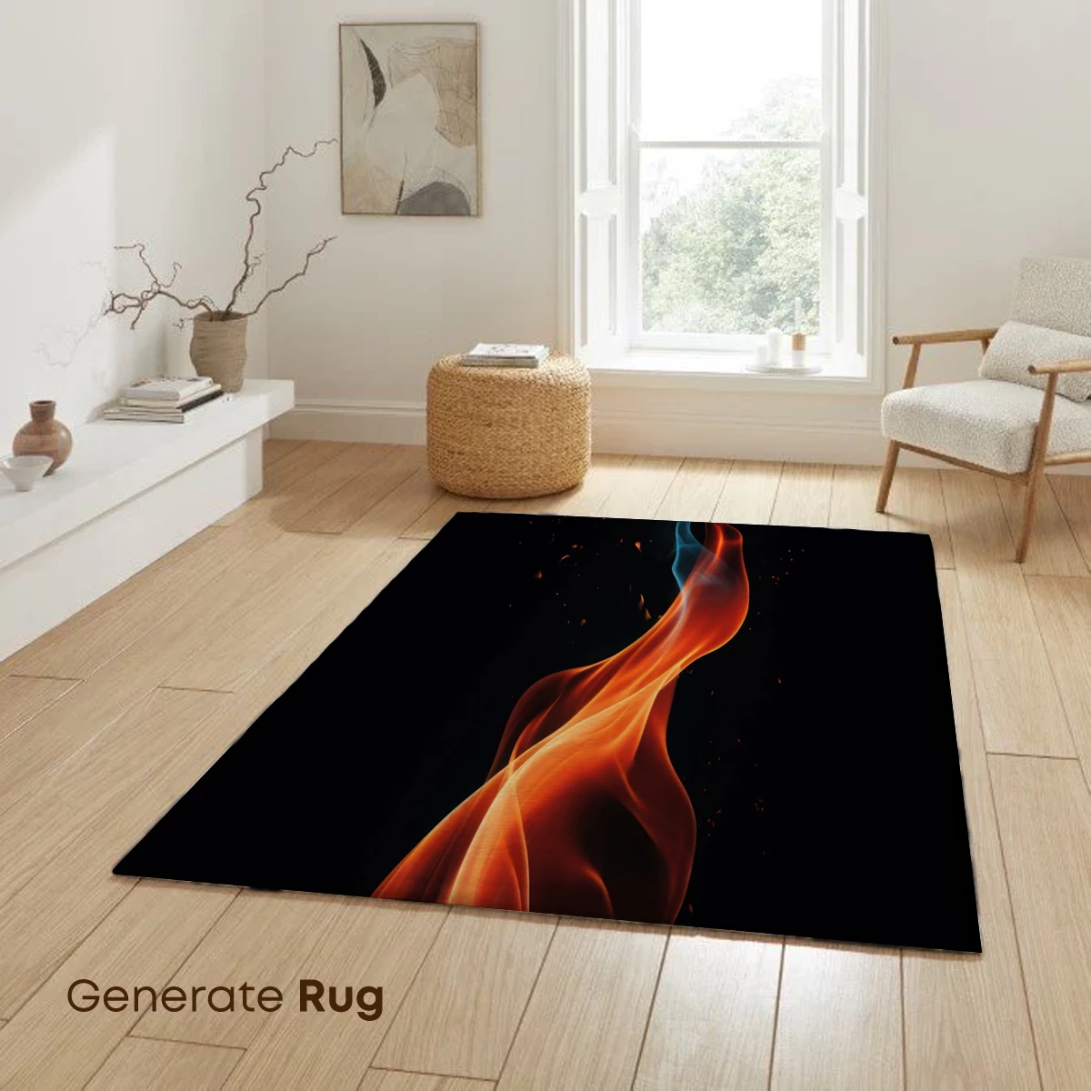 Dance of Flames: Fiery Elegance in Abstract Form - Image 6