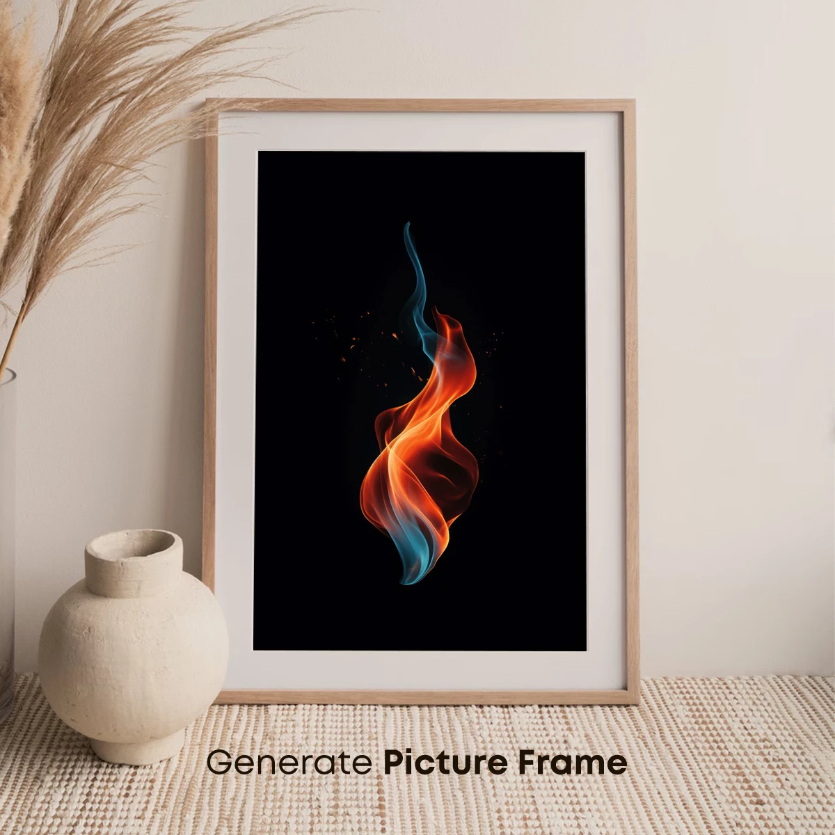 Dance of Flames: Fiery Elegance in Abstract Form - Image 7