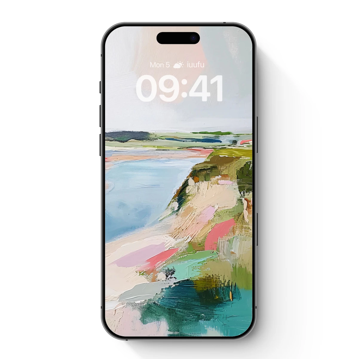 Abstract Coastal Symphony: Impressionist Cliffs and Tides