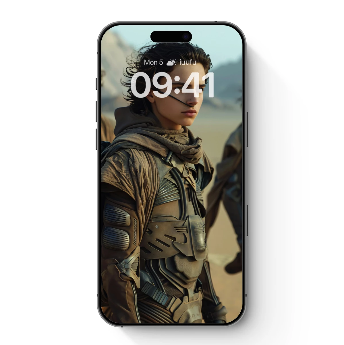 Desert Warrior in Futuristic Armor