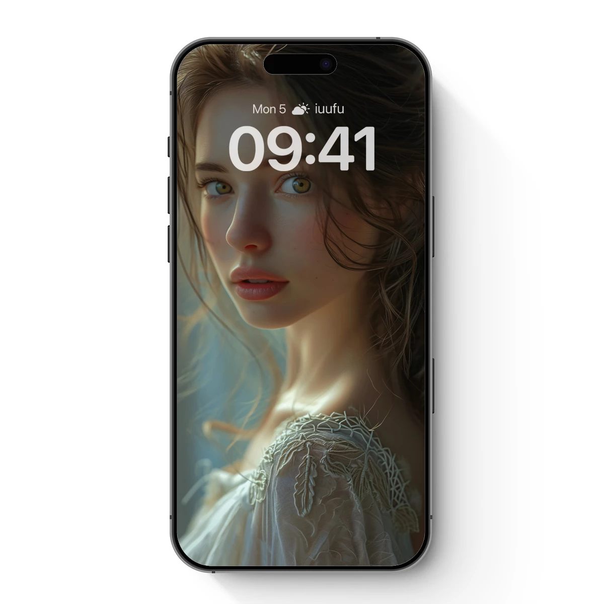 Ethereal Light: Golden-Eyed Muse in Lace Ethereal Light: Golden-Eyed Muse in Lace