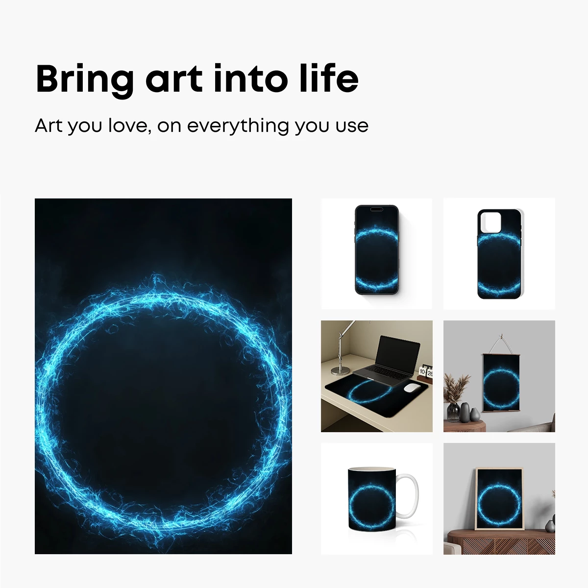 Ethereal Blue Energy Ring: A Portal to the Unknown - Image 2