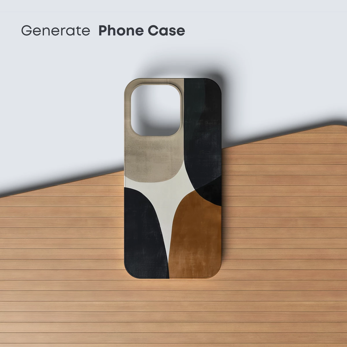 Abstract Harmony: Geometric Elegance in Earth Tones - Image 3