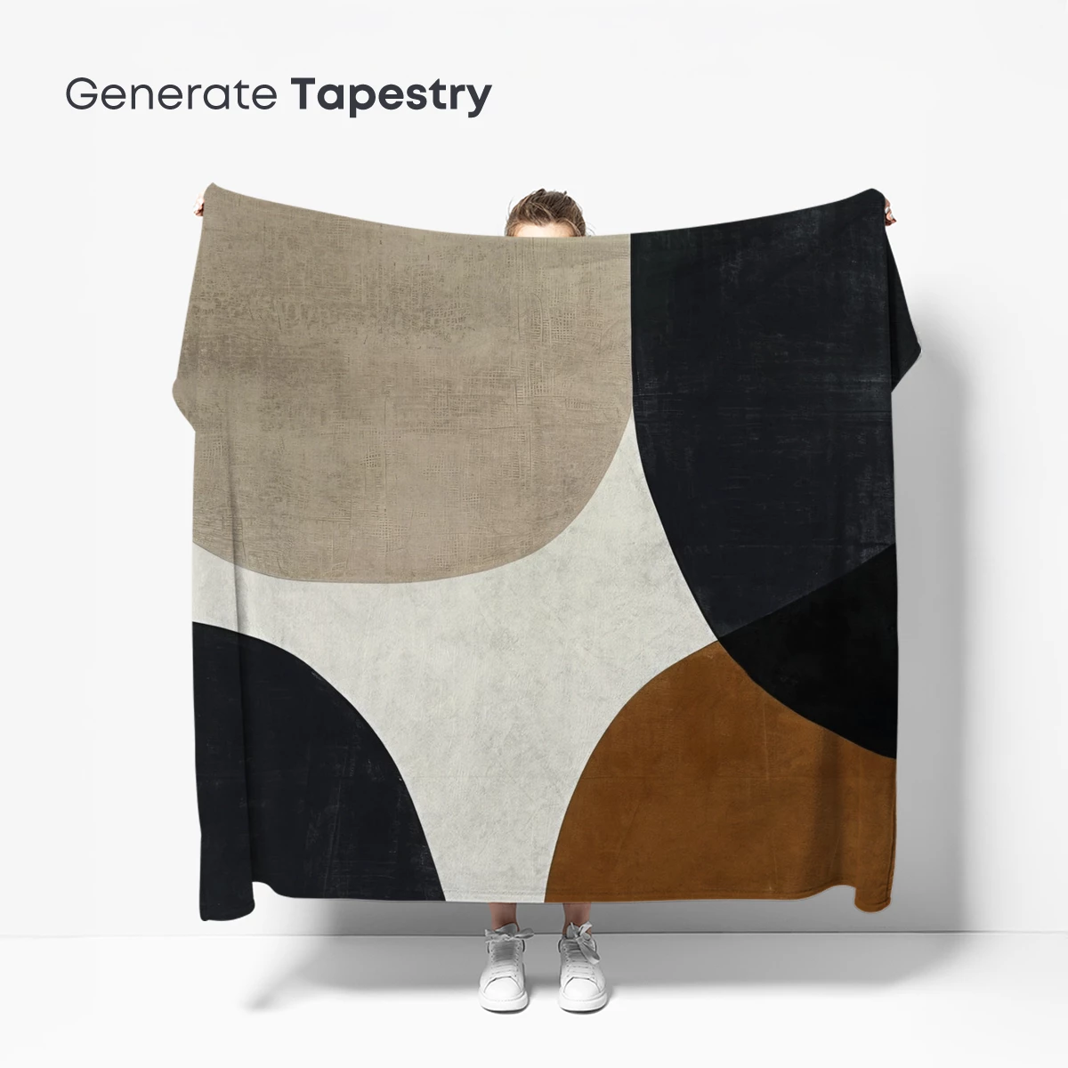Abstract Harmony: Geometric Elegance in Earth Tones - Image 5