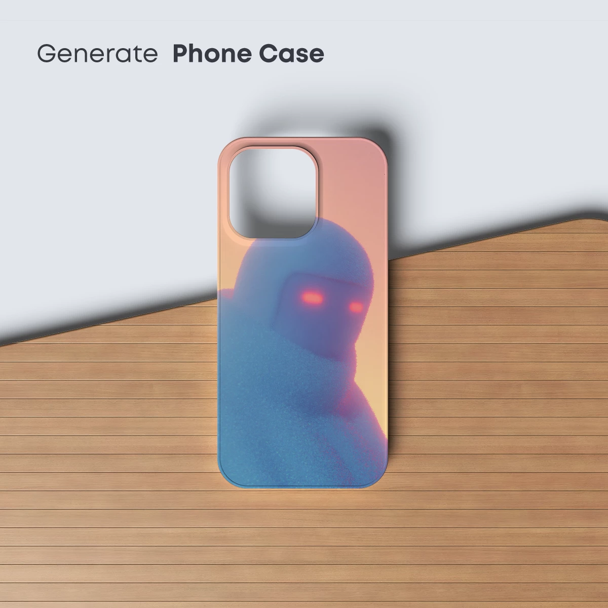 Ethereal Blue Entity with Glowing Eyes - Image 3