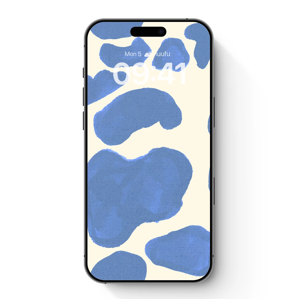 Abstract Blue Blooms: Organic Shapes in Harmony