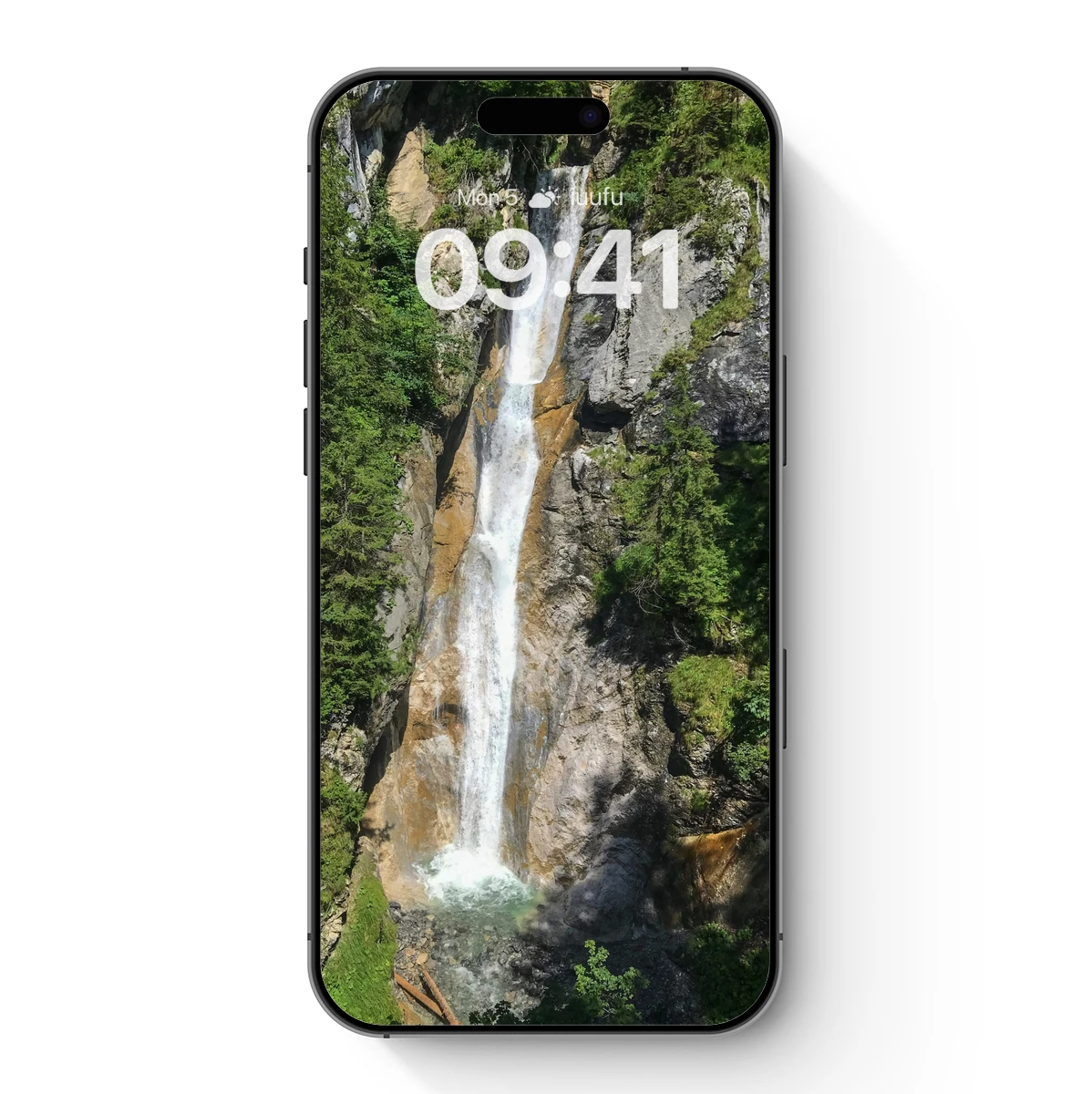 Majestic Mountain Cascade: Nature's Symphony in Stone and Water