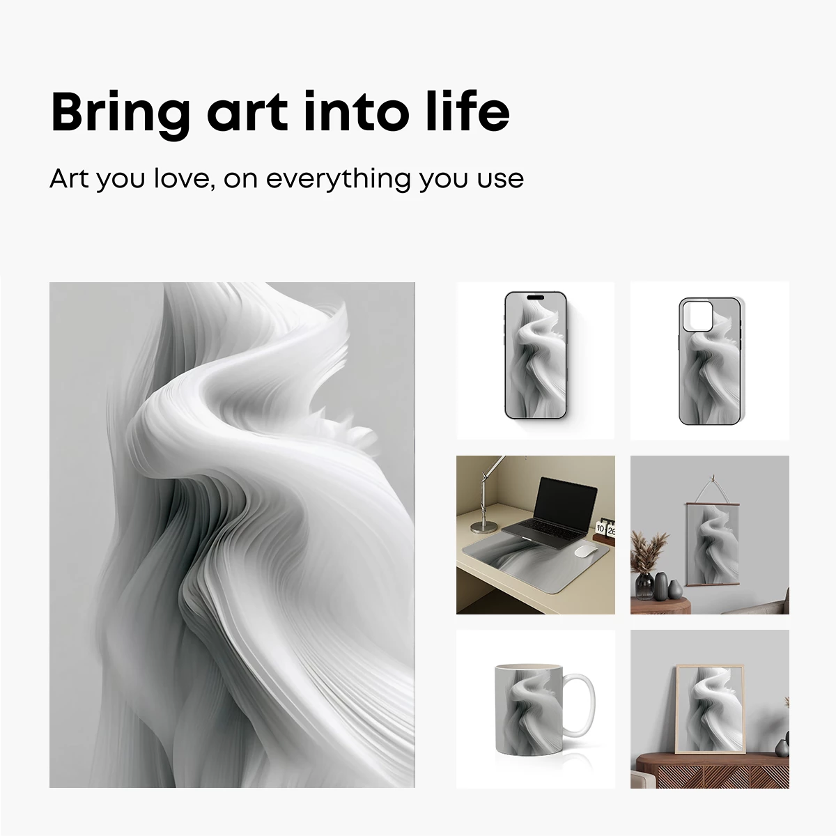 Ethereal Silk Waves: A Dance of Light and Shadow - Image 2