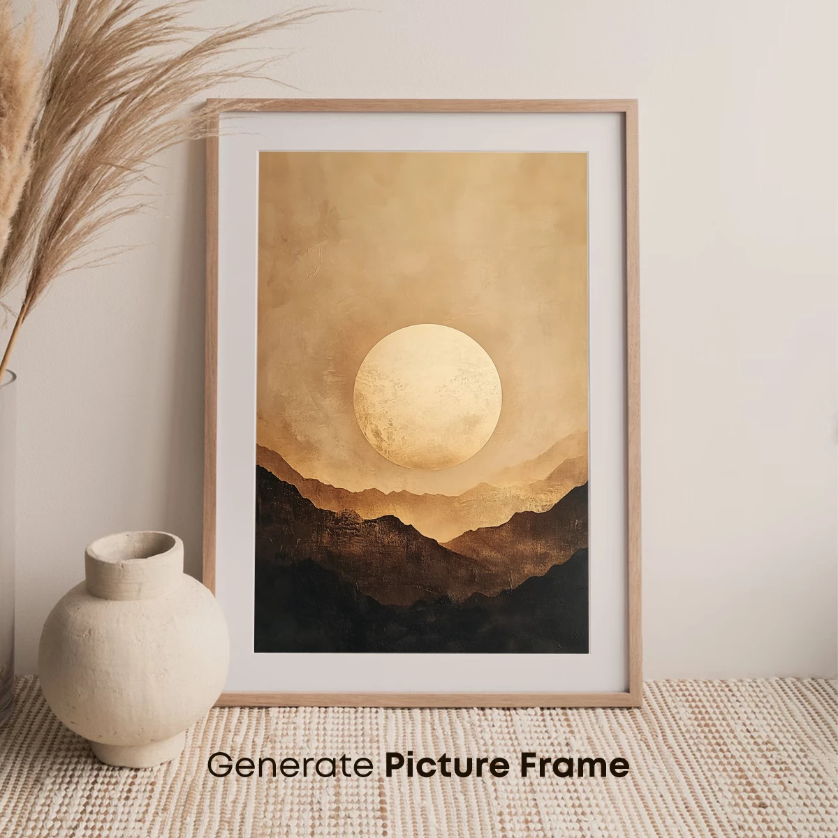 Eternal Moonrise Over Silhouetted Peaks - Image 7