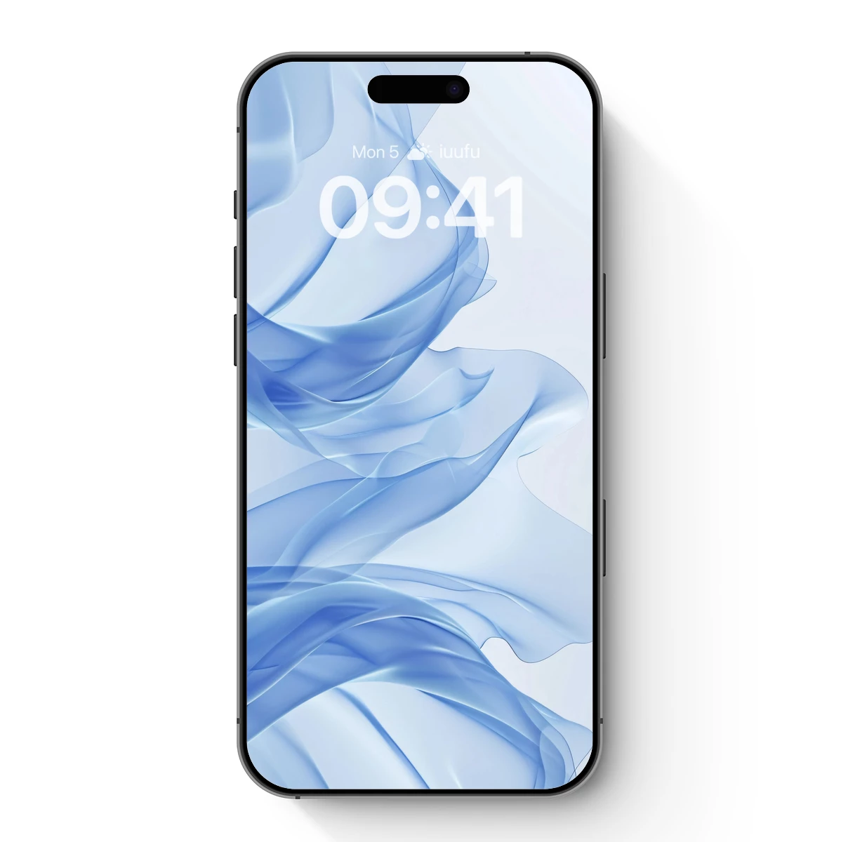 Ethereal Blue Silk Waves