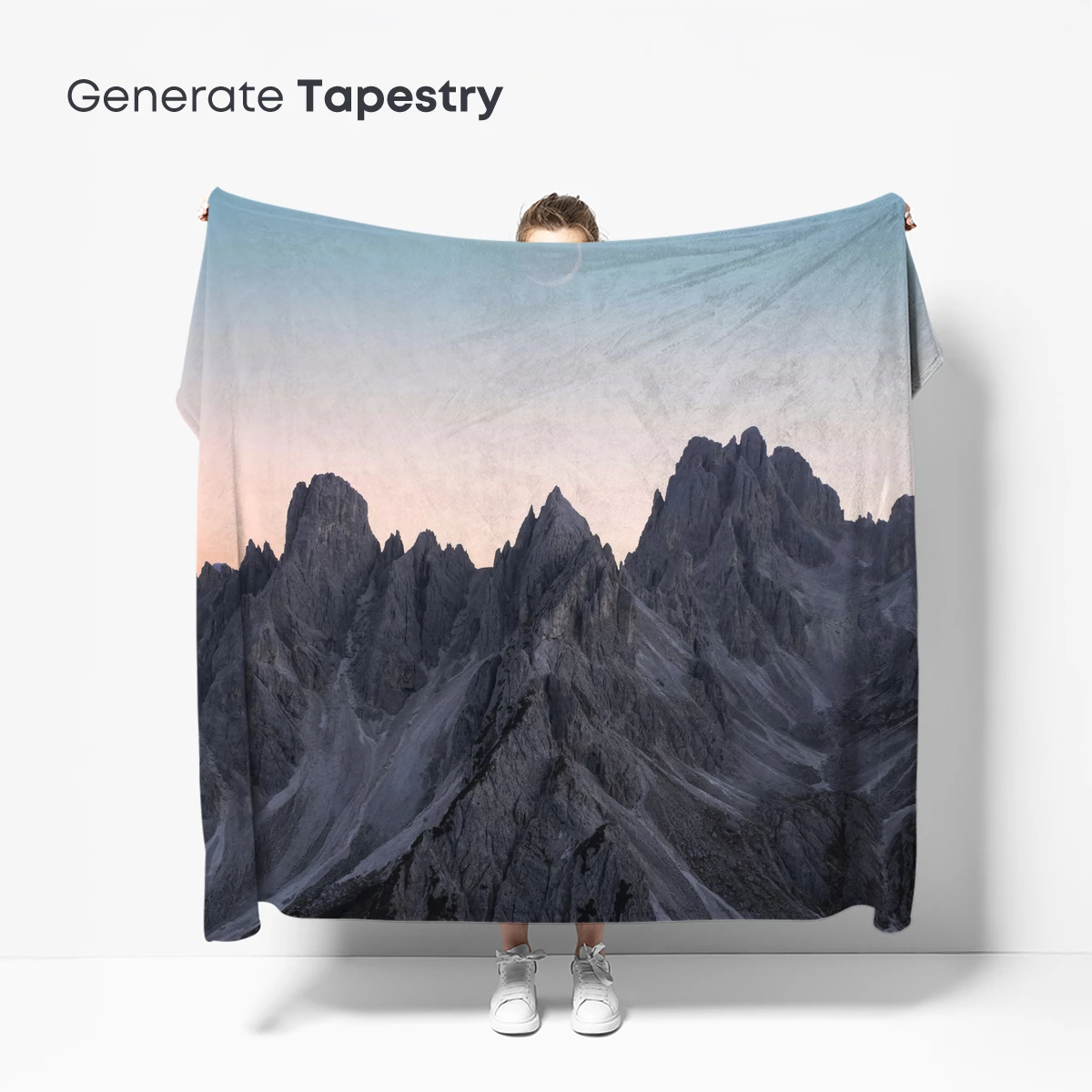 Crescent Moon Over Jagged Peaks - Image 5