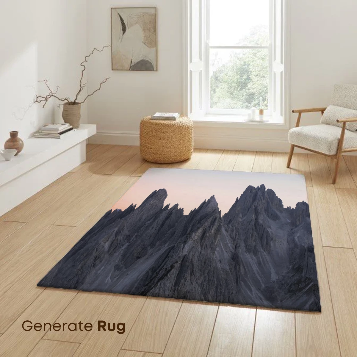 Crescent Moon Over Jagged Peaks - Image 6