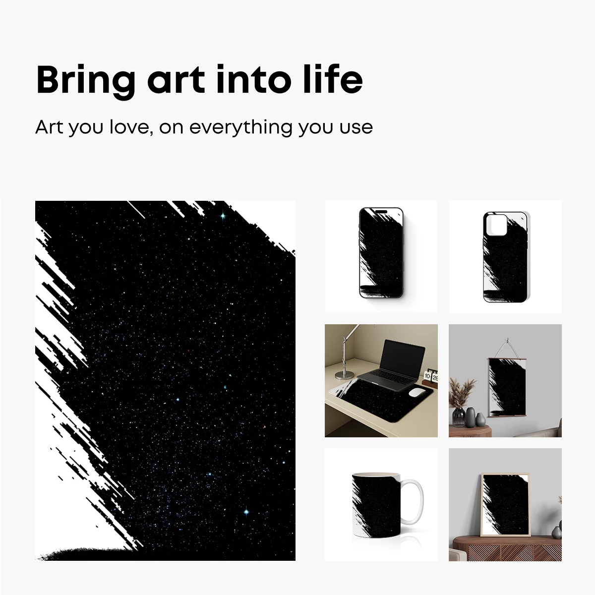 Cosmic Rift: Starlit Space and Digital Distortion - Image 2