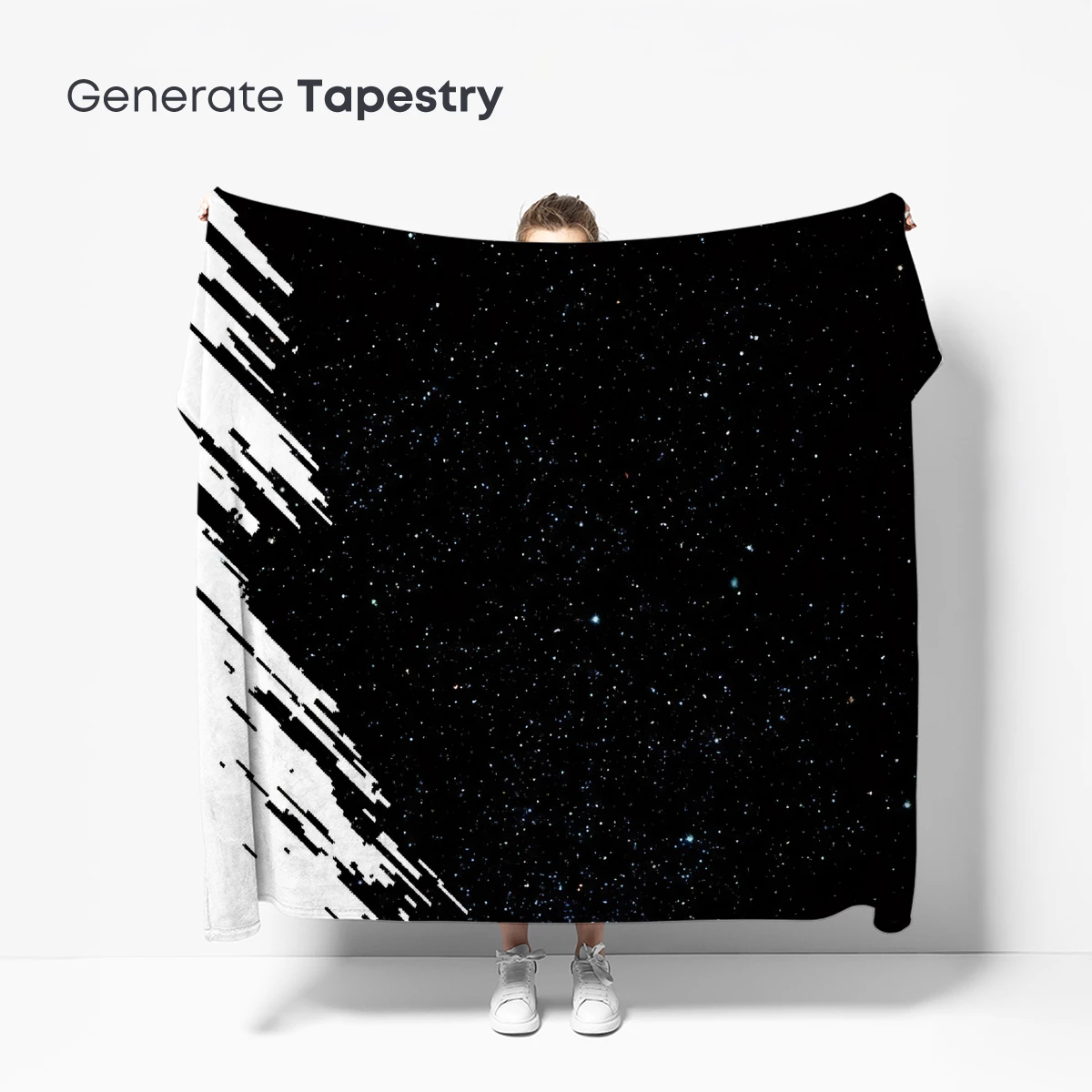 Cosmic Rift: Starlit Space and Digital Distortion - Image 5