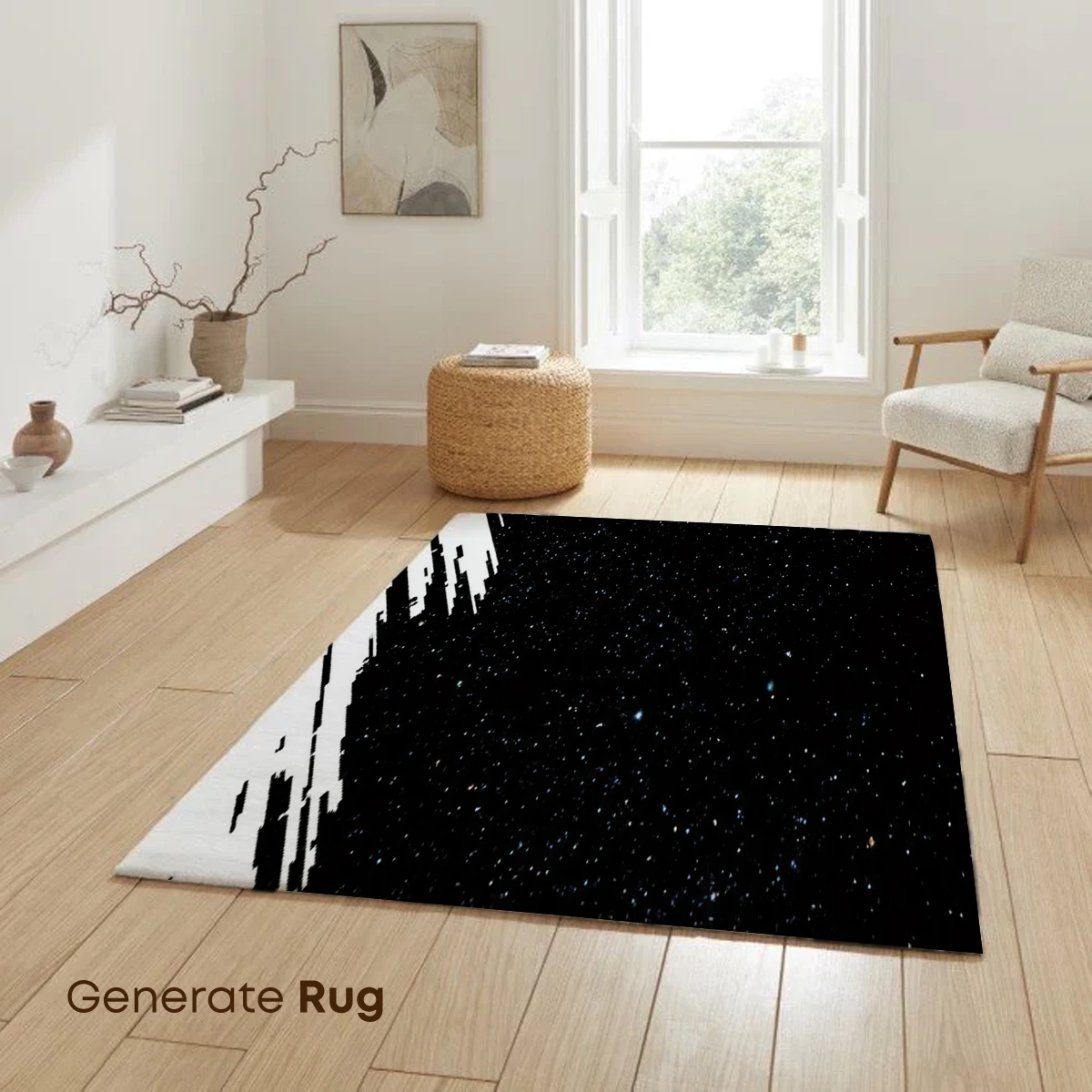 Cosmic Rift: Starlit Space and Digital Distortion - Image 6