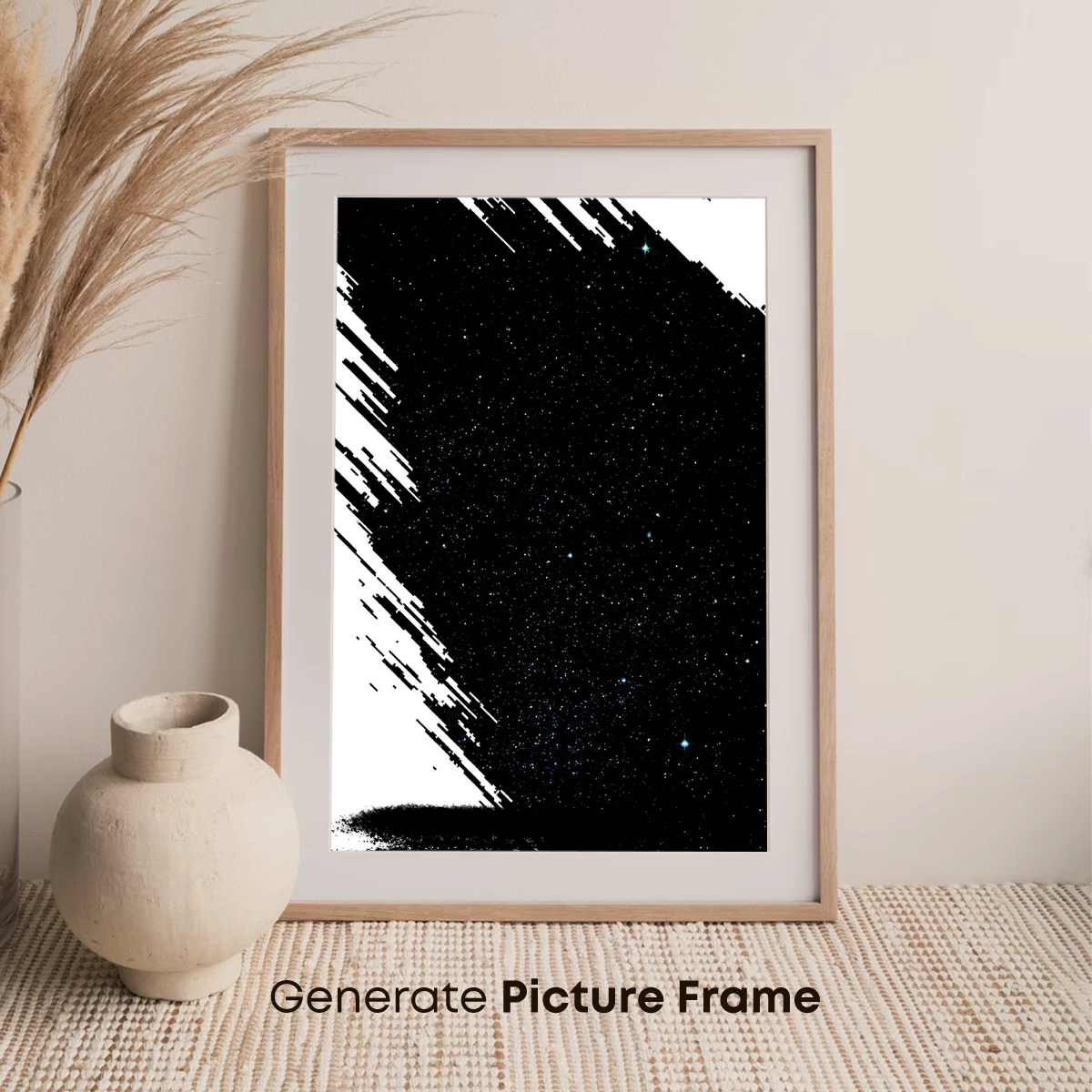 Cosmic Rift: Starlit Space and Digital Distortion - Image 7