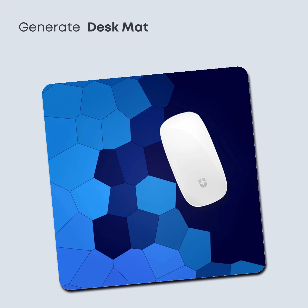 Blue Hexagon Symphony: Geometric Depth - Image 4