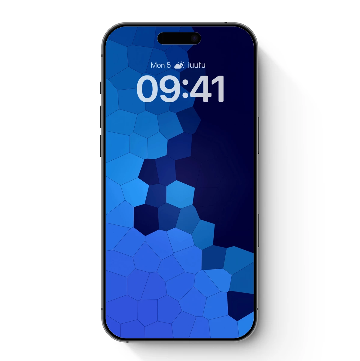 Blue Hexagon Symphony: Geometric Depth