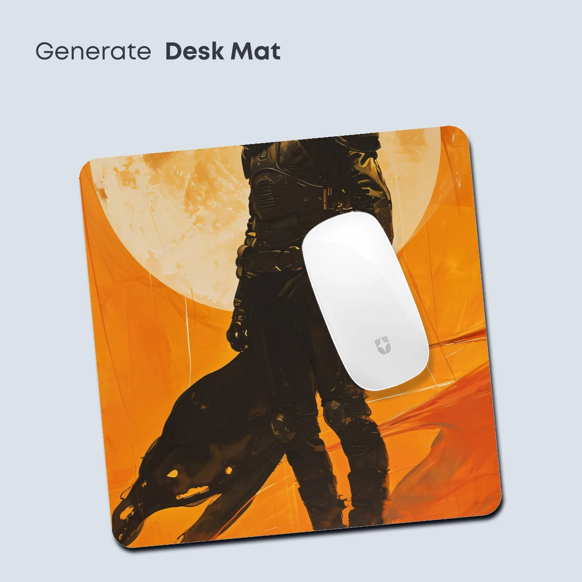 Desert Guardian: Futuristic Warrior Under the Crimson Moon - Image 4