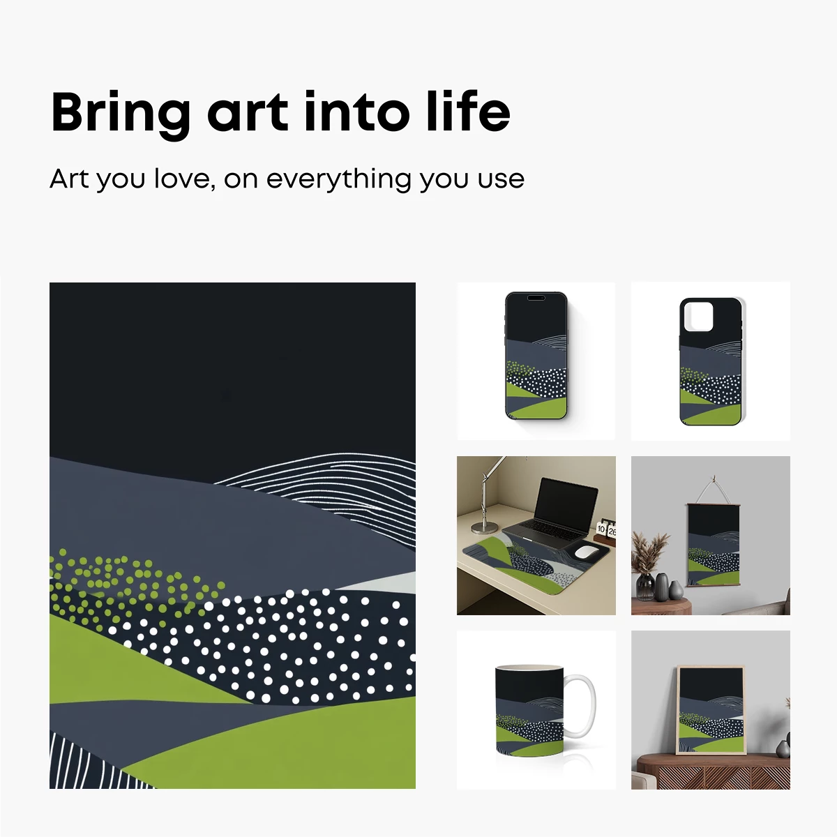 Abstract Waves of Dotted Serenity - Image 2