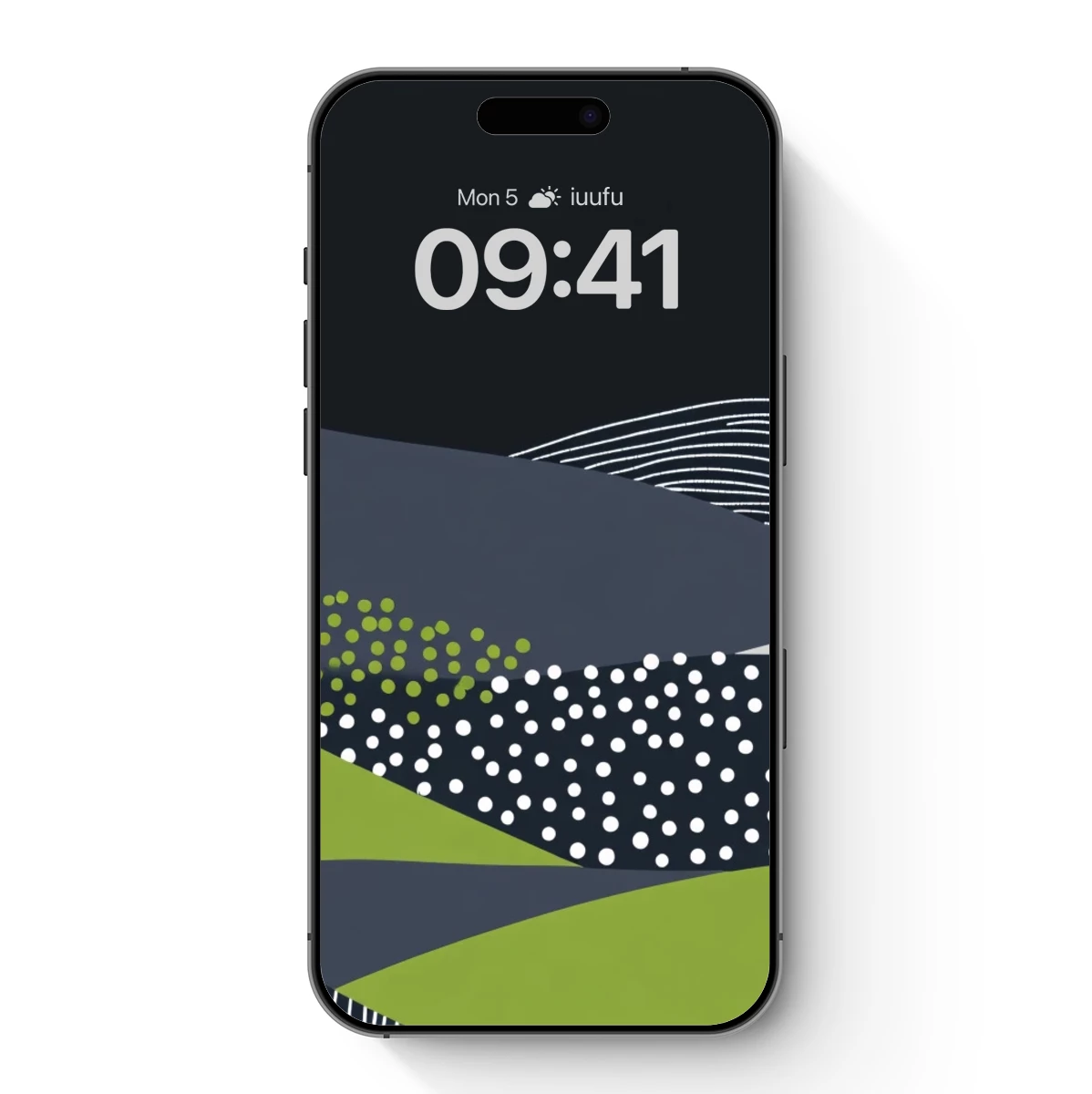 Abstract Waves of Dotted Serenity