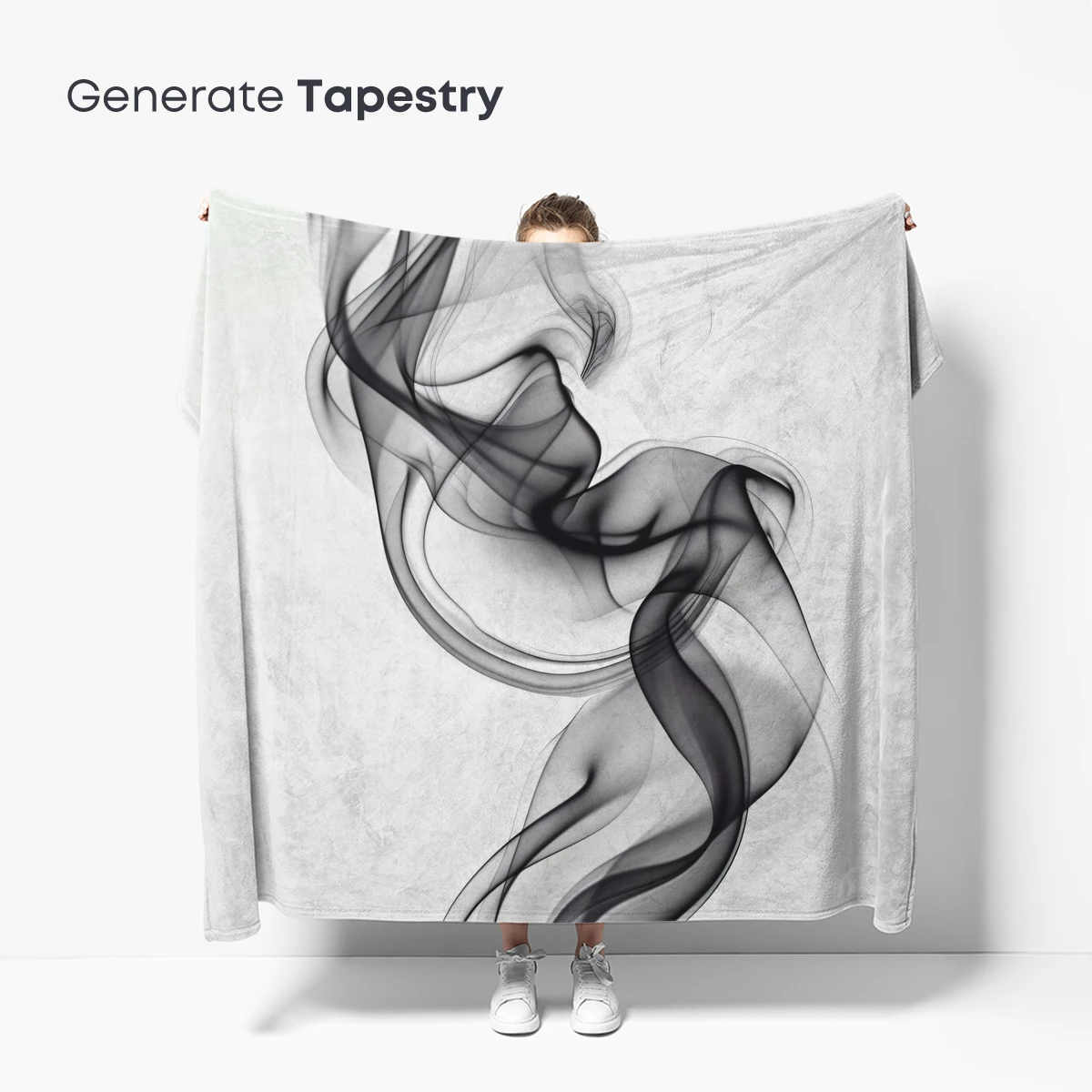 Ethereal Smoke Dance: Abstract Fluidity in Monochrome - Image 5