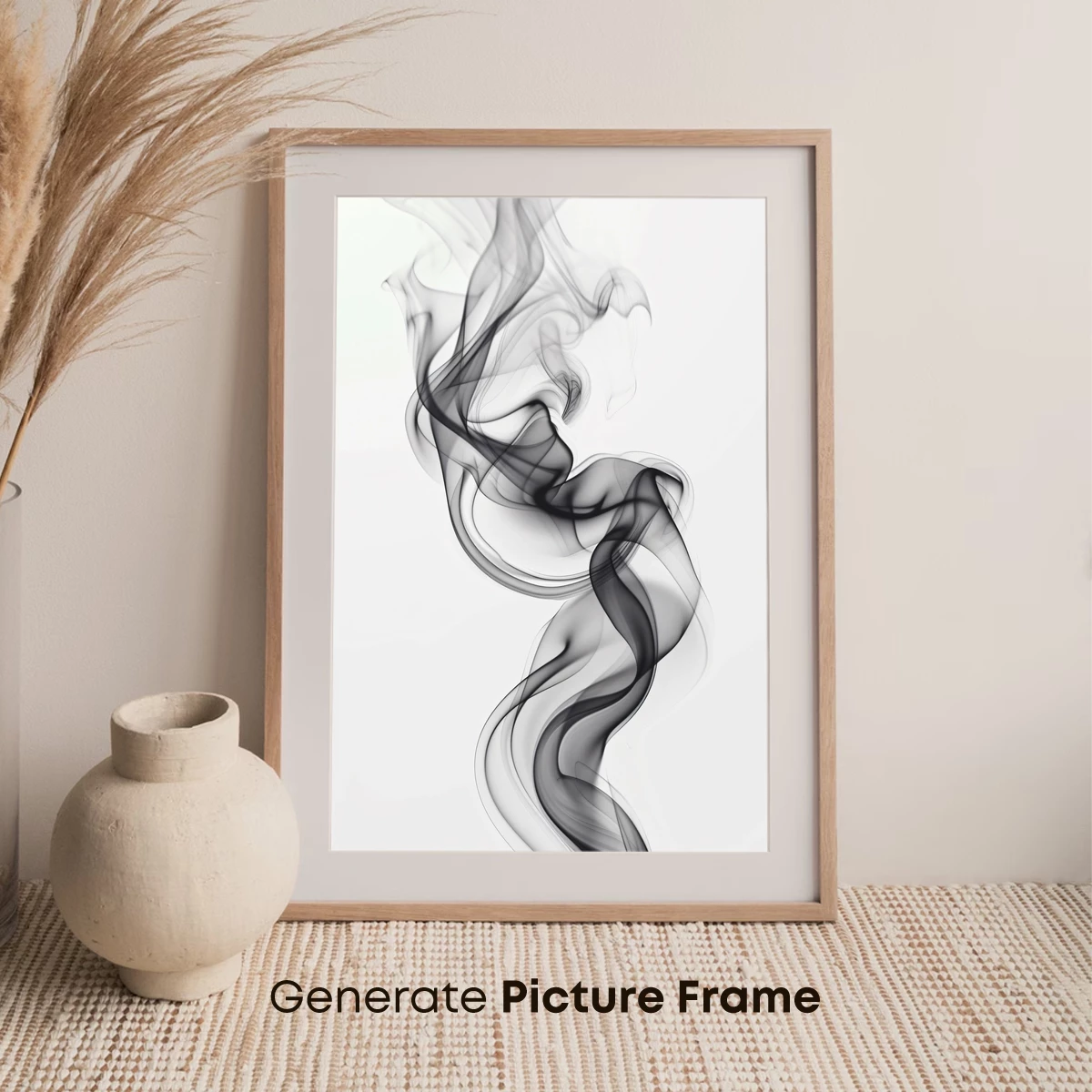Ethereal Smoke Dance: Abstract Fluidity in Monochrome - Image 7