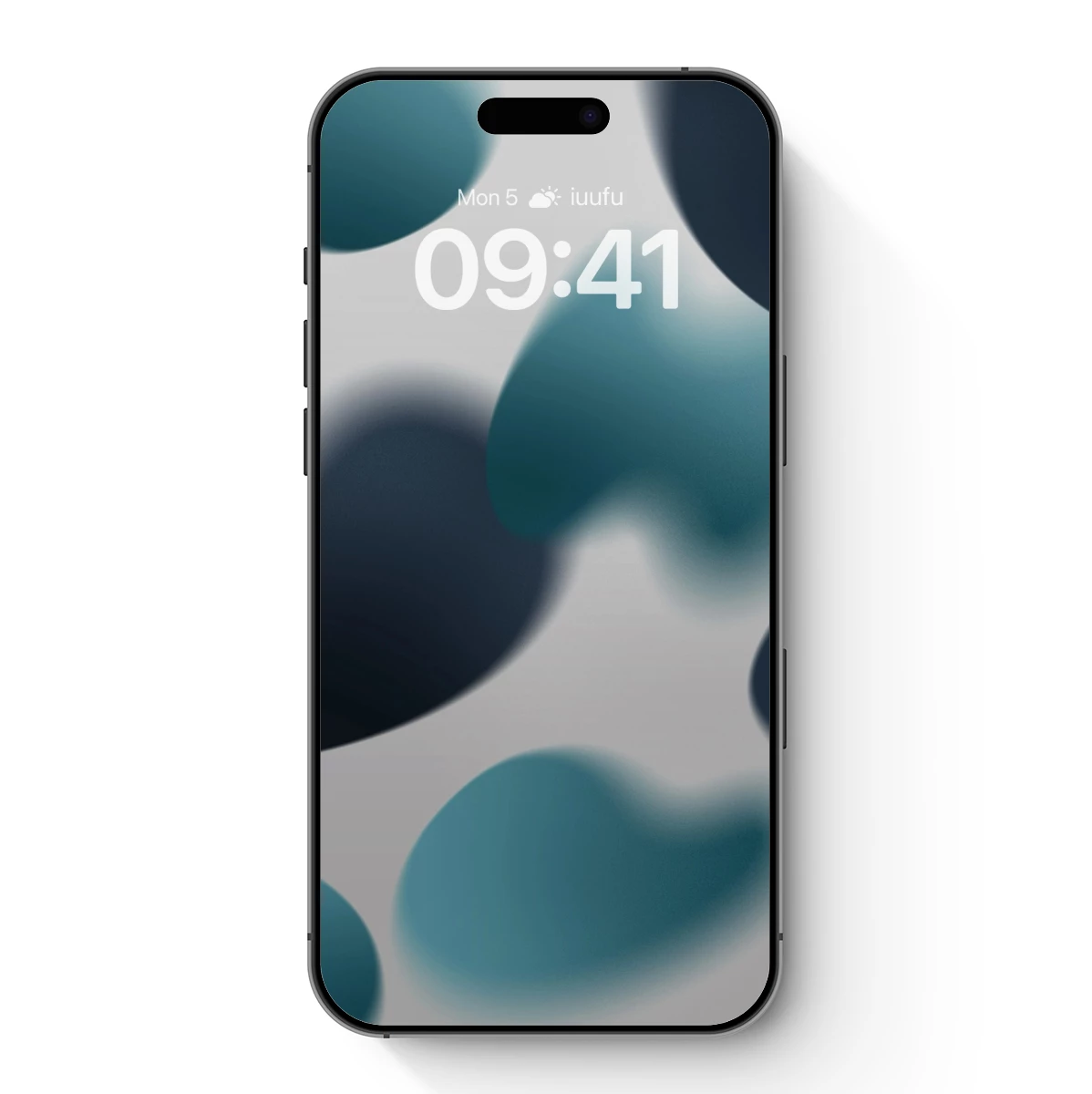 Fluid Teal Elegance: Abstract Blob Artistry Fluid Teal Elegance: Abstract Blob Artistry