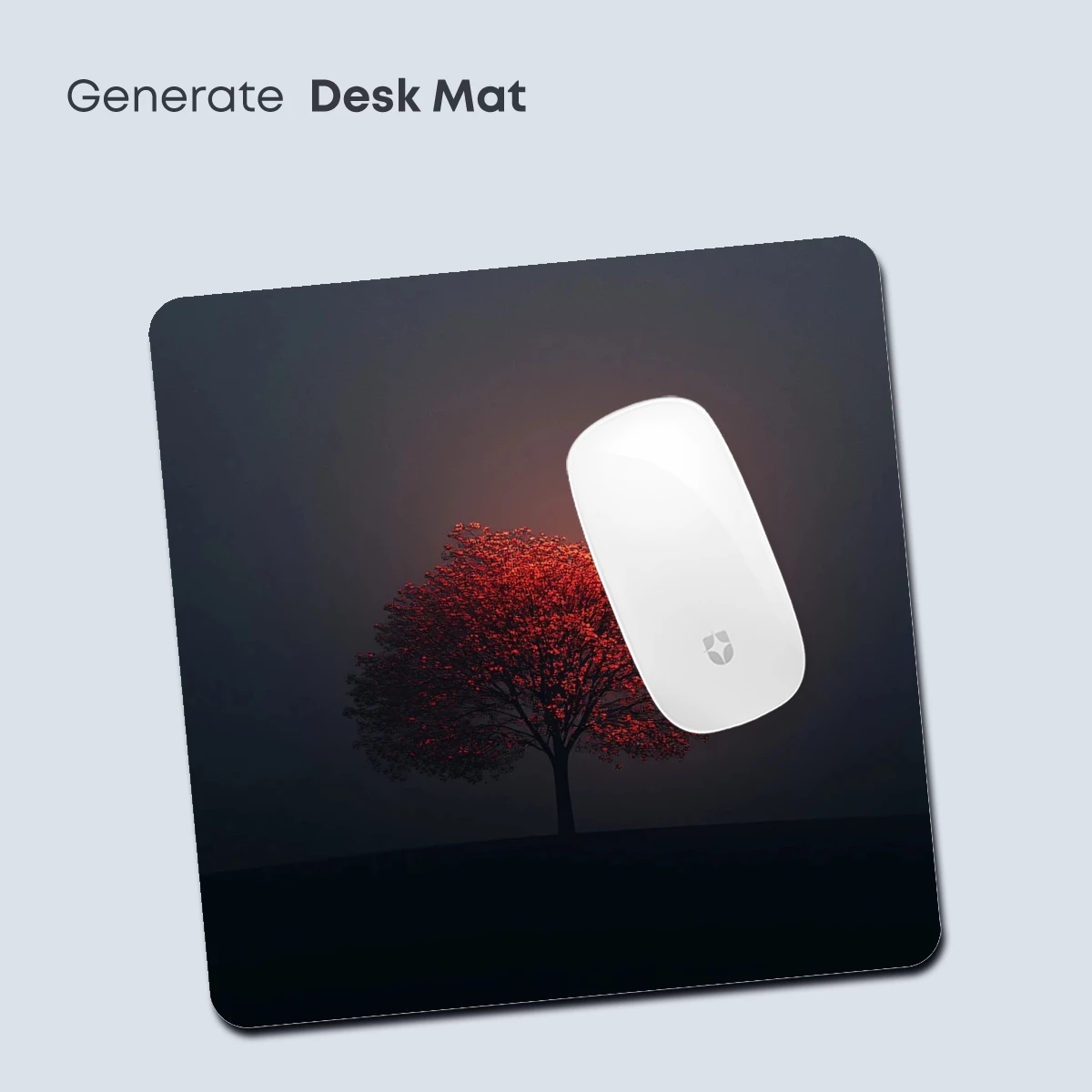 Glowing Ember Tree in Misty Night - Image 4