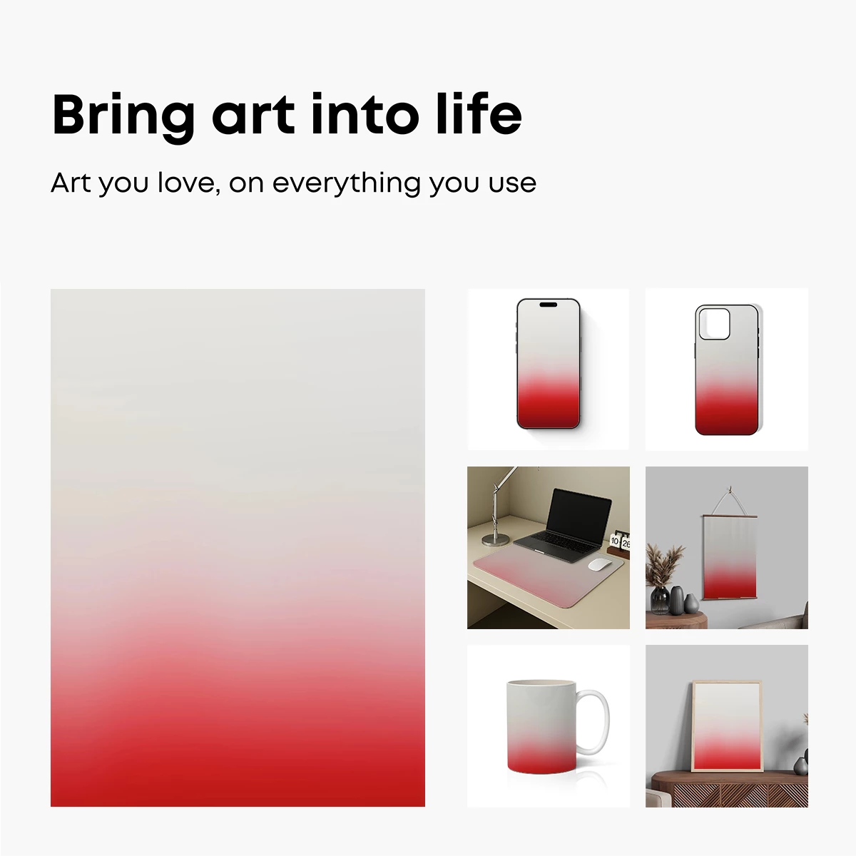 Gradient Elegance: Scarlet Sunset - Image 2