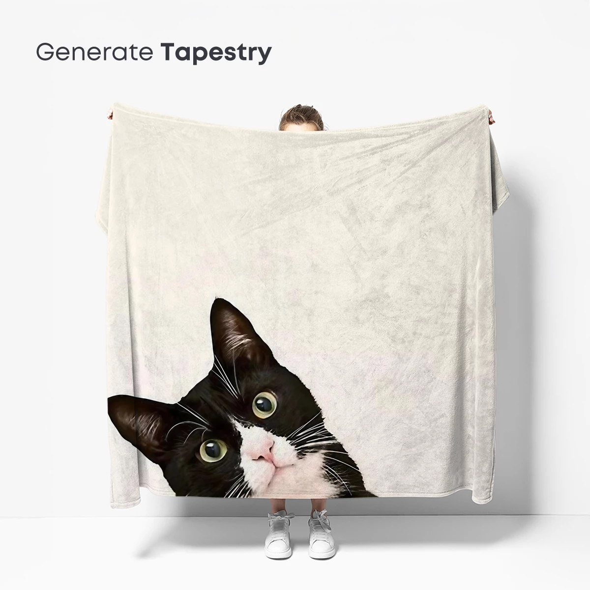 Curious Cat Gaze: Monochrome Elegance - Image 5