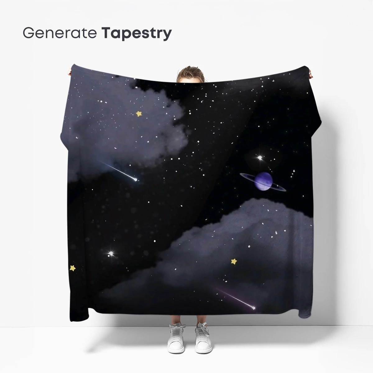 Cosmic Clouds: A Surreal Night Sky Symphony - Image 5