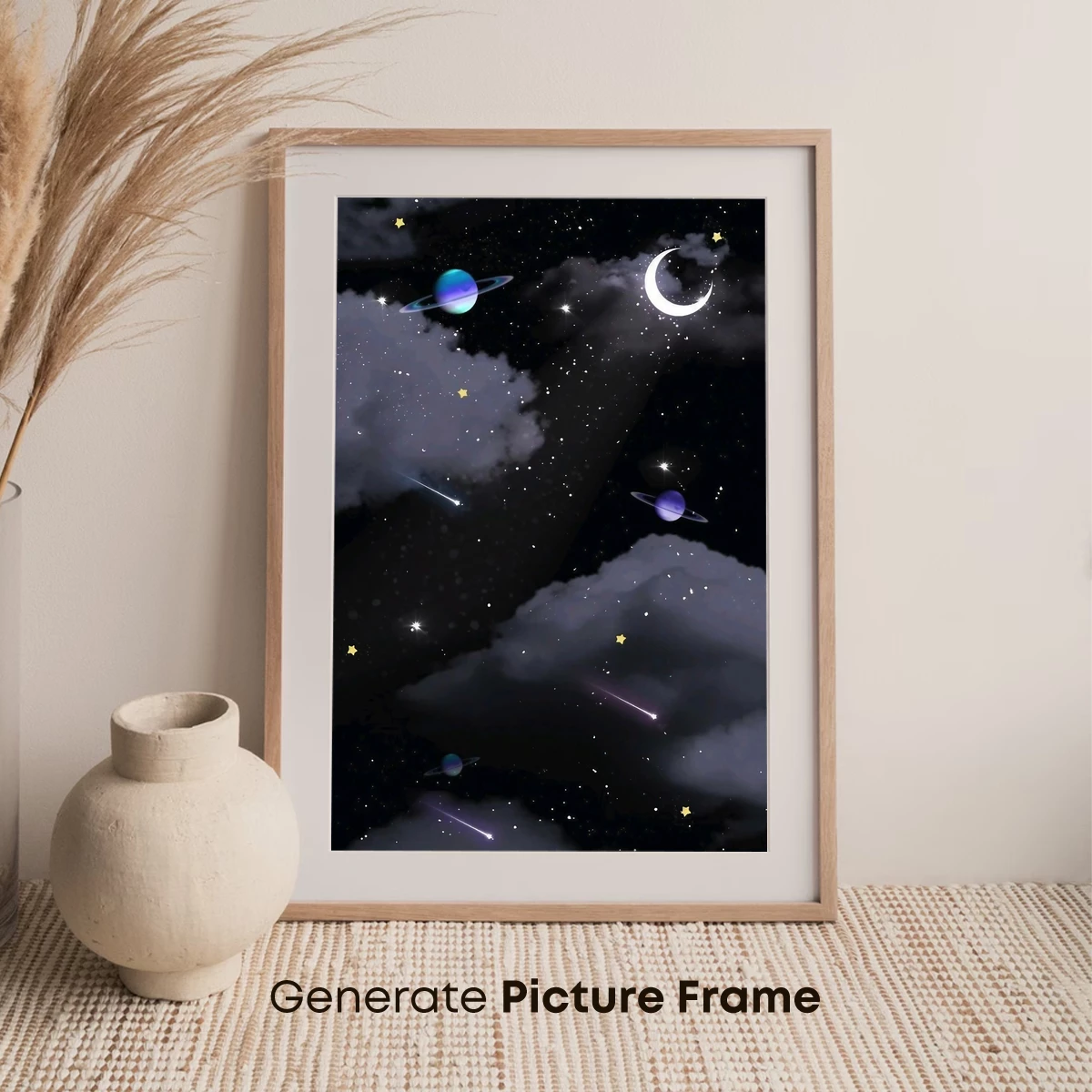 Cosmic Clouds: A Surreal Night Sky Symphony - Image 7