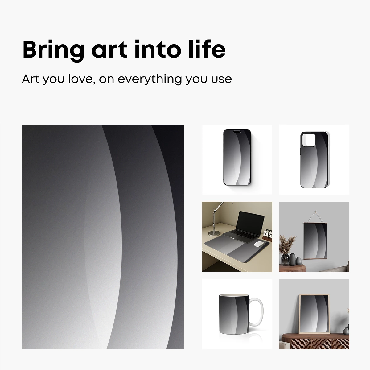 Elegant Curves: A Study in Monochrome Contrast - Image 2