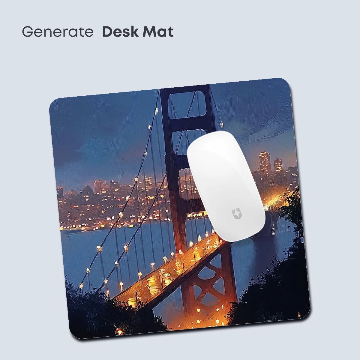 Golden Twilight Bridge: Impressionist City Glow - Image 4