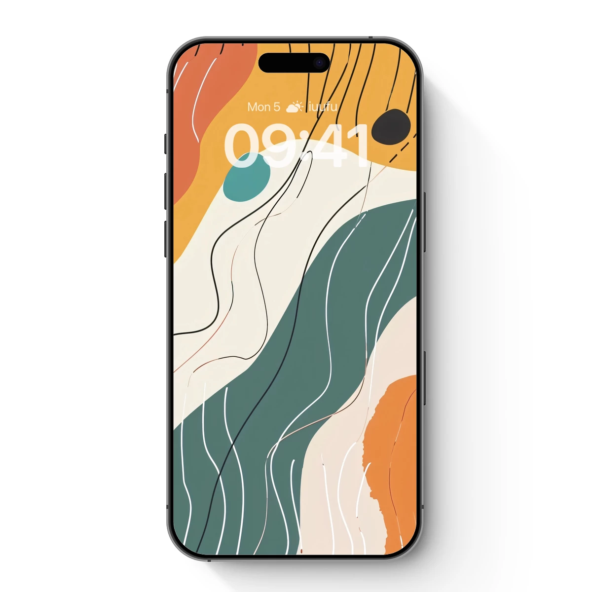 Abstract Waves of Color and Line