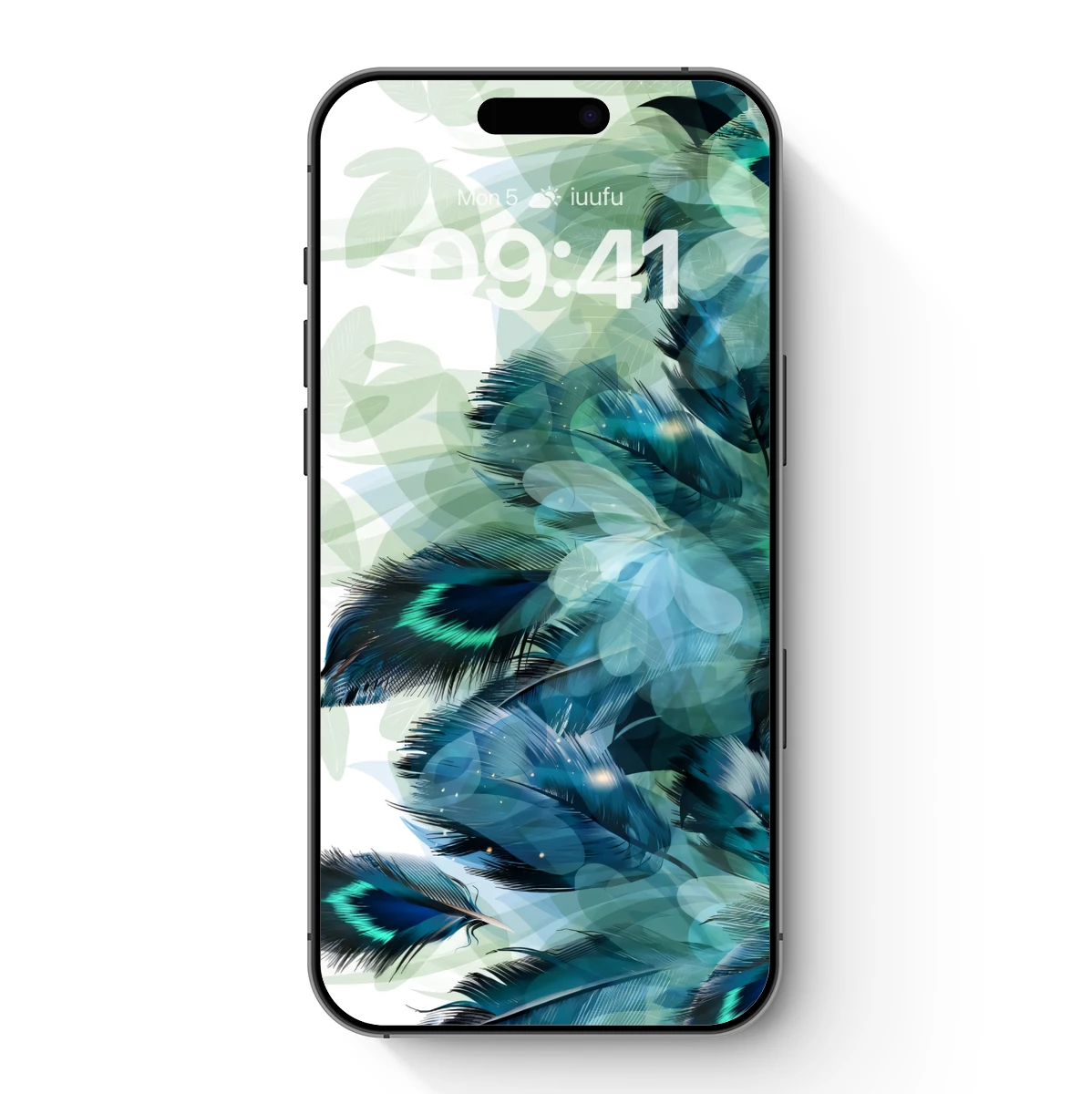 Ethereal Feather Symphony in Teal