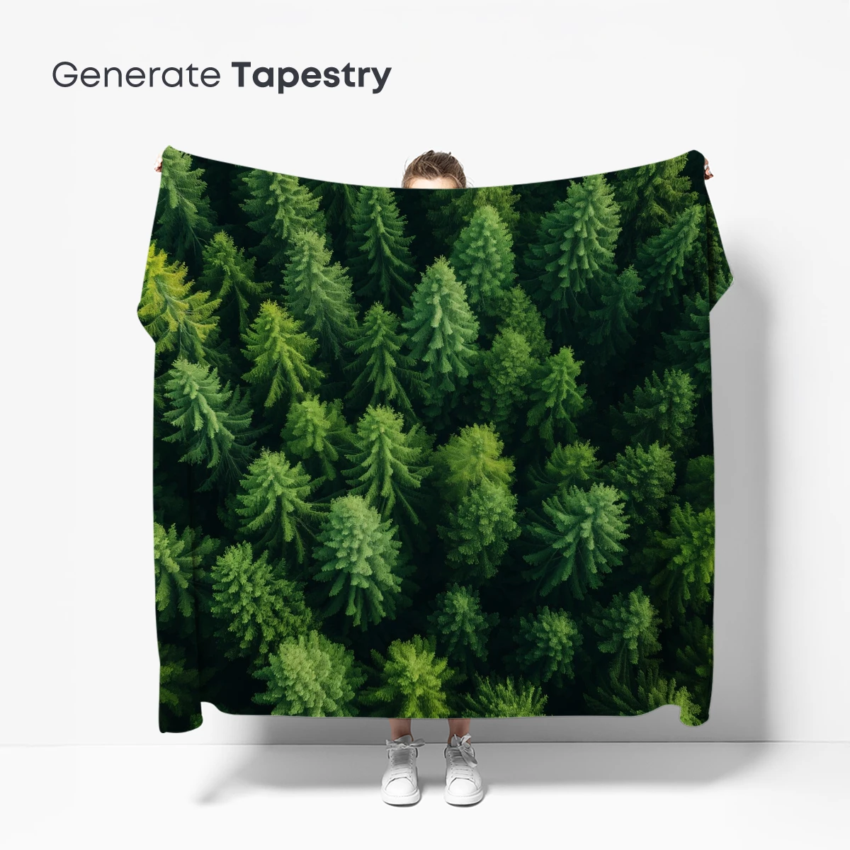 Aerial Forest Canopy: Green Symmetry - Image 5