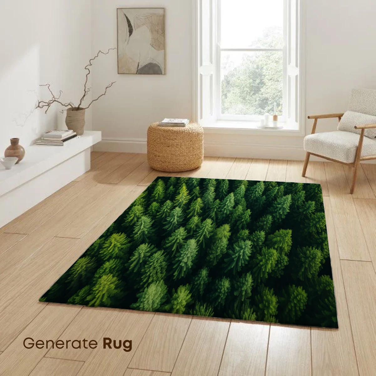 Aerial Forest Canopy: Green Symmetry - Image 6