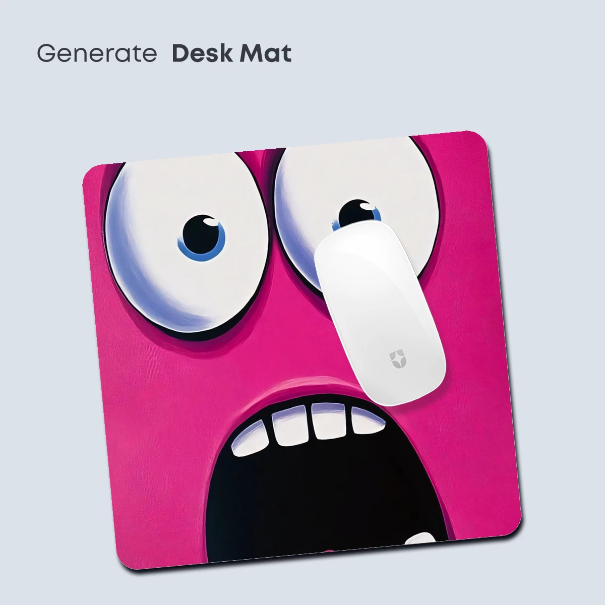 Bold Pink Face: Cartoonish Surprise Expression - Image 4