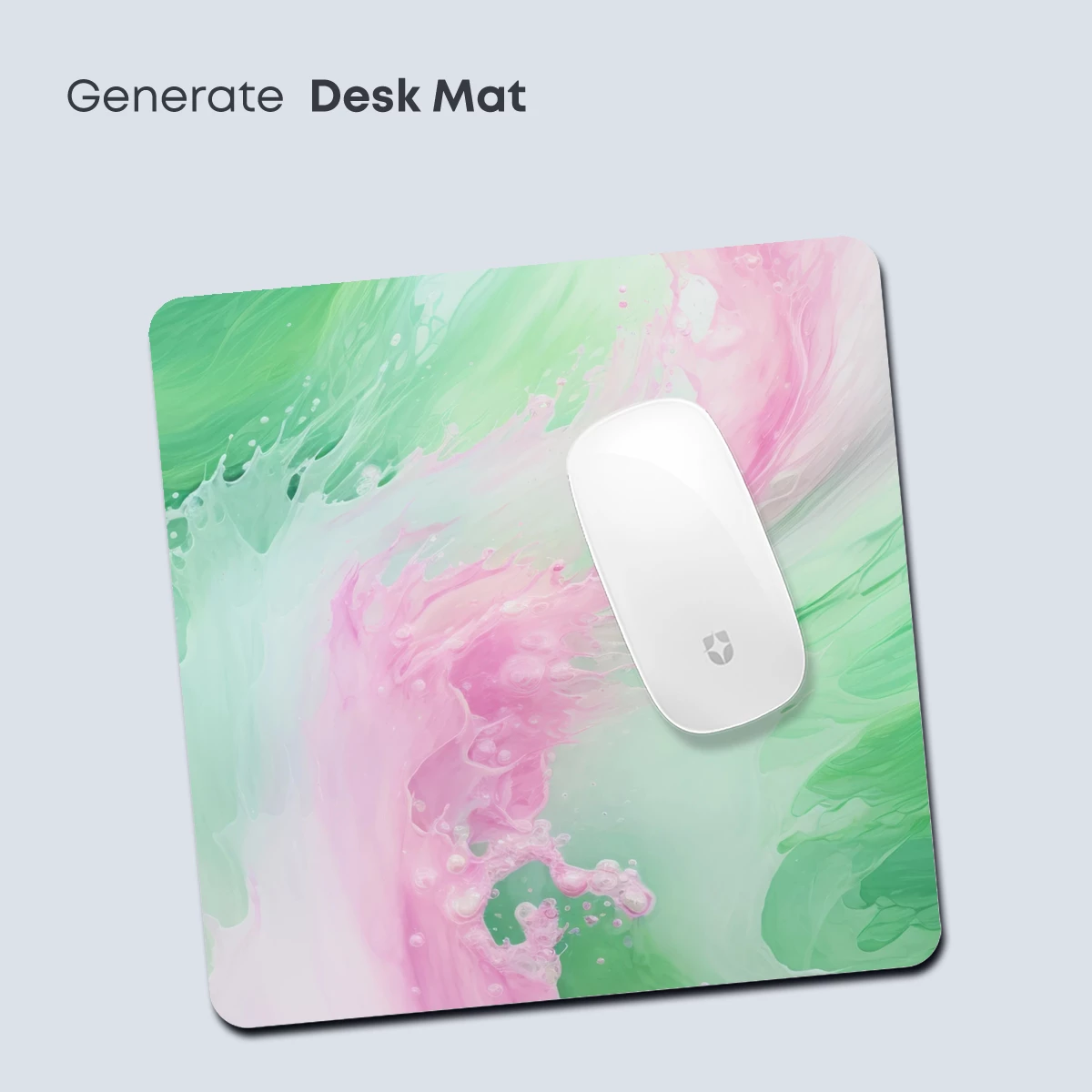 Ethereal Green and Pink Swirls - Image 4