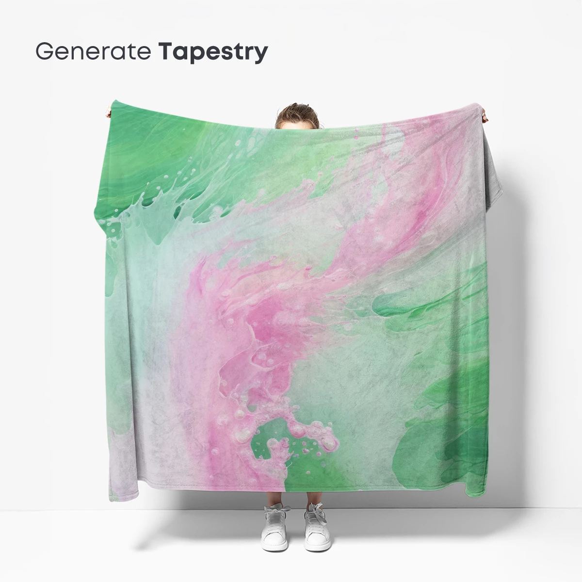 Ethereal Green and Pink Swirls - Image 5