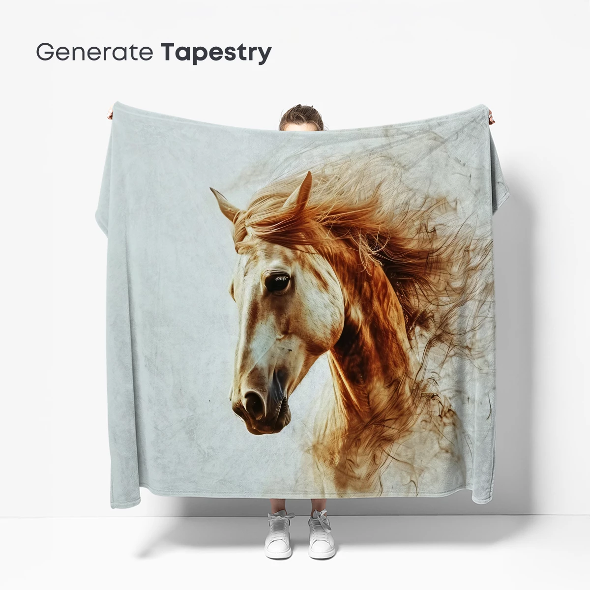 Ethereal Equine: Smoke-Infused Mane Artistry - Image 5