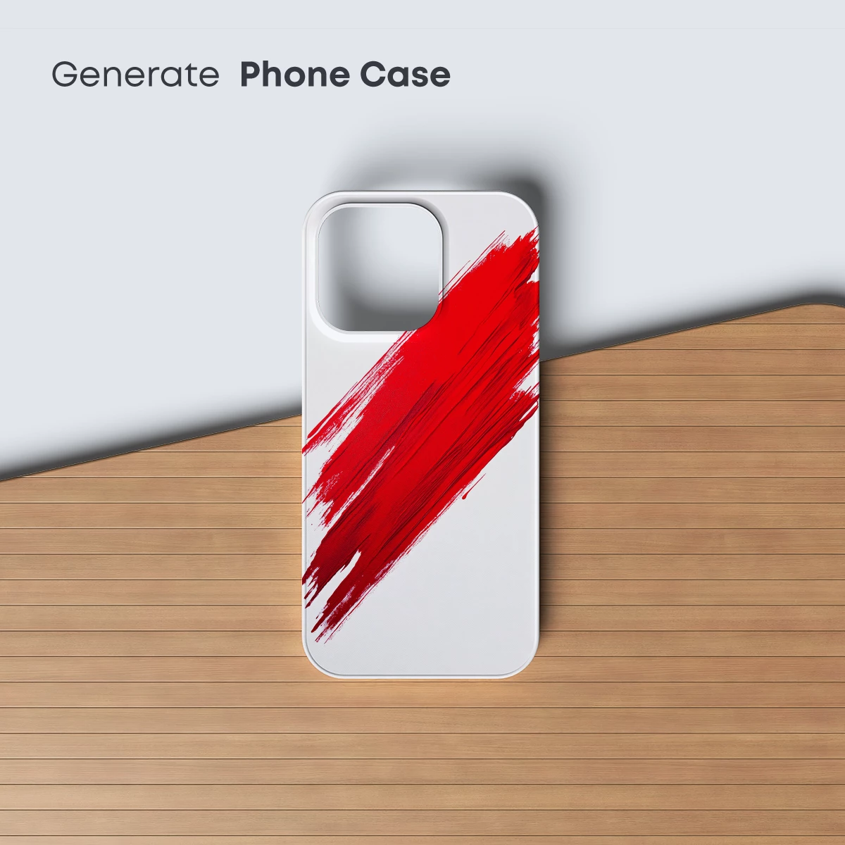 Bold Red Brushstroke: Abstract Artistry - Image 3